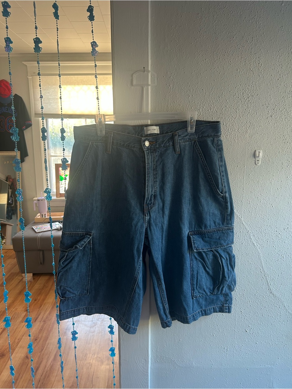 OAK + FORT Denim Cargo Shorts